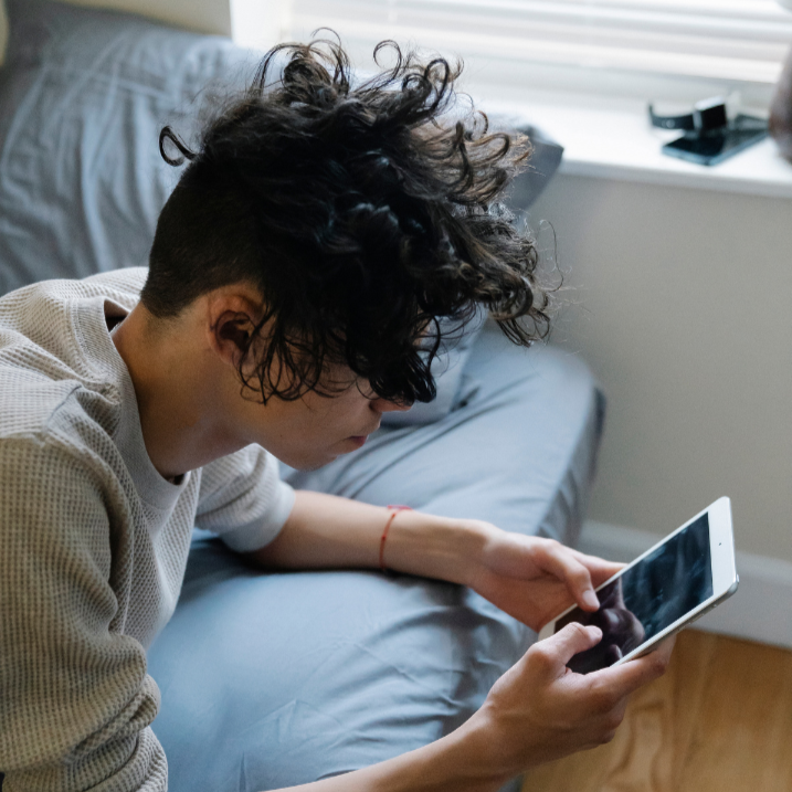 woman on a video call